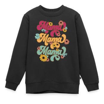 Mama Bear - Kinder Premium Organic Sweatshirt - Schwarz - Vorne - AI Model Kid Female (0cm)