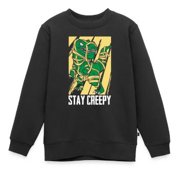 Halloween - Sweat Premium enfant bio - noir - Devant - AI Model Kid Female (0cm)