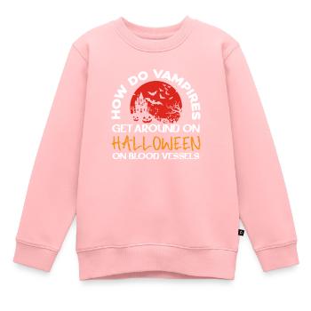 Halloween - Sweat Premium enfant bio - rose - Devant - AI Model Kid Female (0cm)