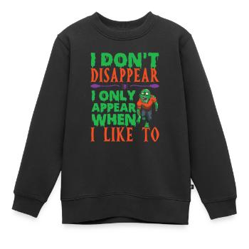 Halloween - Sweat Premium enfant bio - noir - Devant - AI Model Kid Female (0cm)