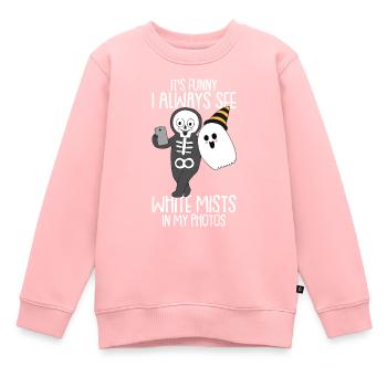 Halloween - Sweat Premium enfant bio - rose - Devant - AI Model Kid Female (0cm)