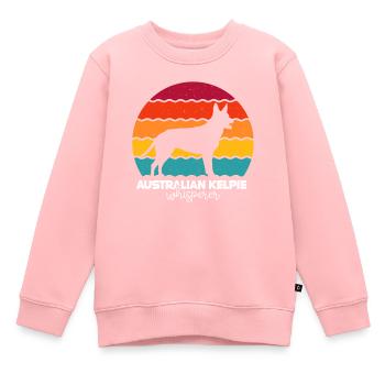 Australian Kelpie - Kinder Premium Organic Sweatshirt - Rosa - Vorne - AI Model Kid Female (0cm)
