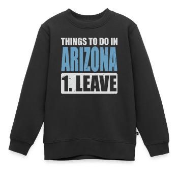 Mèmes de l’Arizona - Sweat Premium enfant bio - noir - Devant - AI Model Kid Female (0cm)