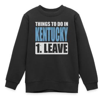 Kentucky Meme - Kinder Premium Organic Sweatshirt - Schwarz - Vorne - AI Model Kid Female (0cm)