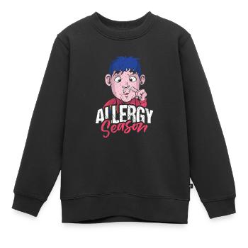 Cadeau de chemise de saison des allergies - Sweat Premium enfant bio - noir - Devant - AI Model Kid Female (0cm)