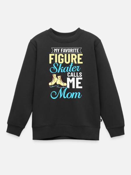 Eiskunstlauf Eisläufer Schlittschuhe Eislaufen - Kinder Premium Organic Sweatshirt - Schwarz