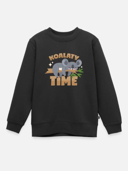 Koala Wortwitz - Kinder Premium Organic Sweatshirt - Schwarz