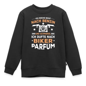 Ich Dufte Nach Biker Parfüm Biker Spruch - Kinder Premium Organic Sweatshirt - Schwarz - Vorne - AI Model Kid Female (0cm)