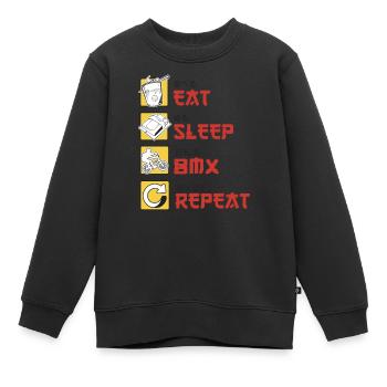 BMX Cycliste BMX Vélo BMX Rampe BMX BMX Vélo - Sweat Premium enfant bio - noir - Devant - AI Model Kid Female (0cm)