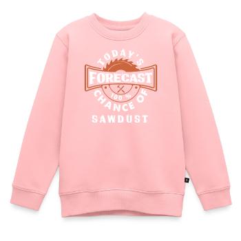 Charpentier - Sweat Premium enfant bio - rose - Devant - AI Model Kid Female (0cm)
