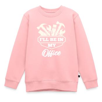 Charpentier - Sweat Premium enfant bio - rose - Devant - AI Model Kid Female (0cm)