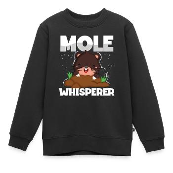 Chuchoteur de taupe - Sweat Premium enfant bio - noir - Devant - AI Model Kid Female (0cm)