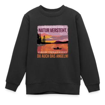 Wenn du die natur verstehst, dann verstehst du auc - Kinder Premium Organic Sweatshirt - Schwarz - Vorne - AI Model Kid Female (0cm)