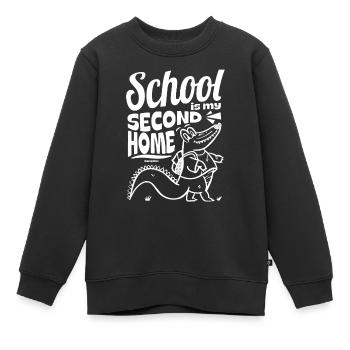 Écoliers Filles Inscriptions scolaires - Sweat Premium enfant bio - noir - Devant - AI Model Kid Female (0cm)