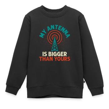 Mon antenne est plus grande que la vôtre Amateur Radio Ope - Sweat Premium enfant bio - noir - Devant - AI Model Kid Female (0cm)