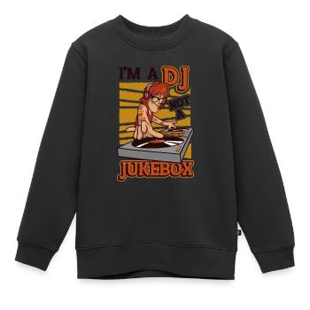 Ich Bin Ein Dj, Kein Jukebox-discjockey - Kinder Premium Organic Sweatshirt - Schwarz - Vorne - AI Model Kid Female (0cm)