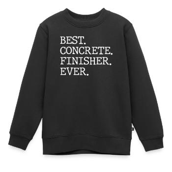Les meilleurs pavés de béton de tous les temps - Sweat Premium enfant bio - noir - Devant - AI Model Kid Female (0cm)