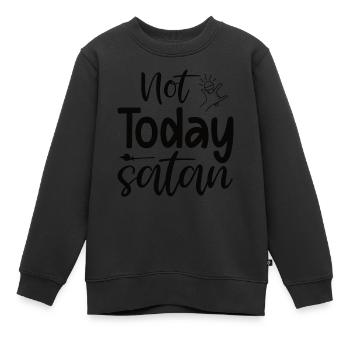 Dicton sarcastique - Sweat Premium enfant bio - noir - Devant - AI Model Kid Female (0cm)