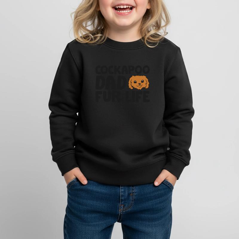 Cockapoo Dad Fur Life Funny Cockapoo Dog Kids Premium Organic Sweatshirt