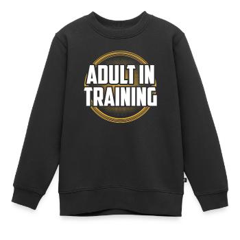 Erwachsener In Ausbildung Geburtstag Erwachsen - Kinder Premium Organic Sweatshirt - Schwarz - Vorne - AI Model Kid Female (0cm)