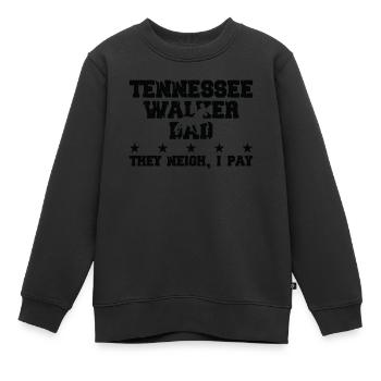 Père du cheval - Tennessee Walker - Sweat Premium enfant bio - noir - Devant - AI Model Kid Female (0cm)