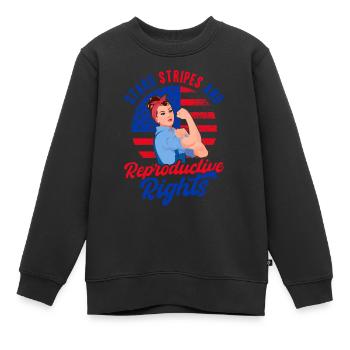 Women's rights Equal rights - Kids Premium Organic Sweatshirt - black - Front - AI Model Kid Female (0cm)