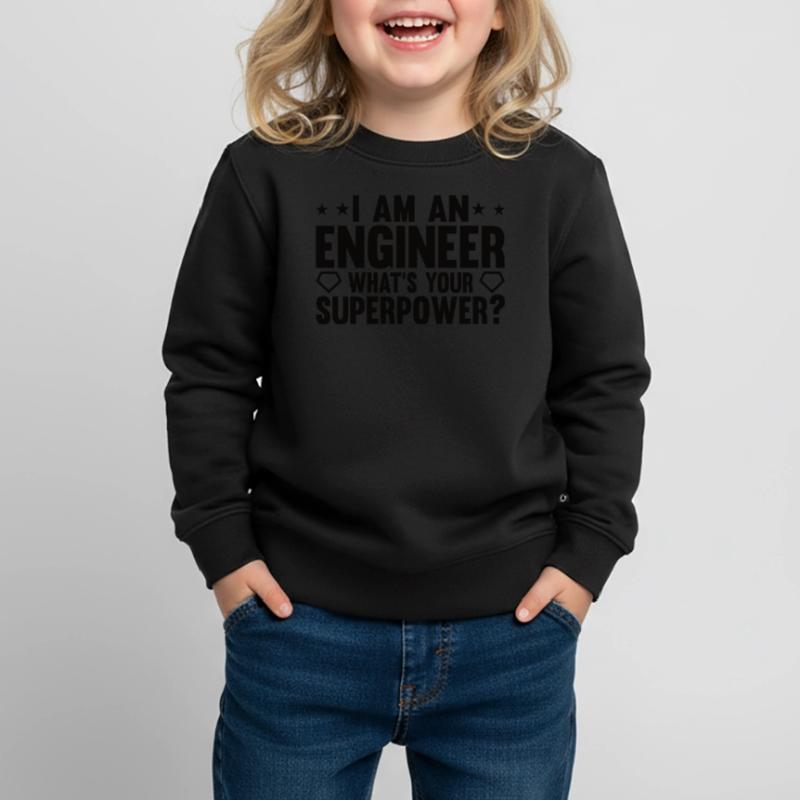 Engineer Brain Mechanical Engineering Electrical Engineering Math Kids Premium Organic Sweatshirt