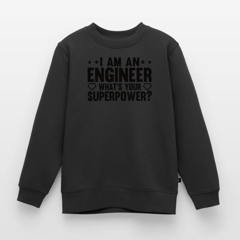 Engineer Brain Mechanical Engineering Electrical Engineering Math Kids Premium Organic Sweatshirt