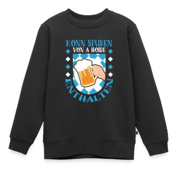 Konn traces de A Hoibe incluses - Sweat Premium enfant bio - noir - Devant - AI Model Kid Female (0cm)