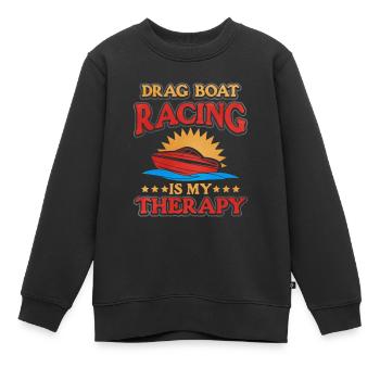 Dragon Boat Race Dragon Boat - Sweat Premium enfant bio - noir - Devant - AI Model Kid Female (0cm)