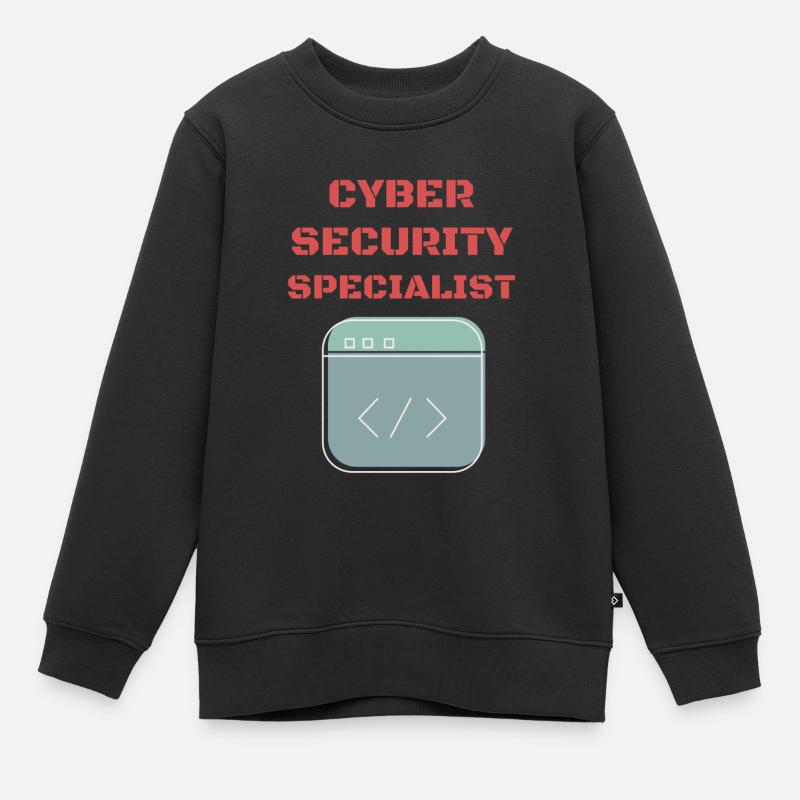 Cybersecurity - IT Security Computer Scientist - Kids Premium Organic Sweatshirt - black