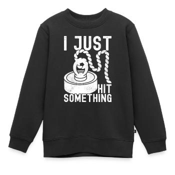 Magnet Fischer Magnet Fischen - Kinder Premium Organic Sweatshirt - Schwarz - Vorne - AI Model Kid Female (0cm)