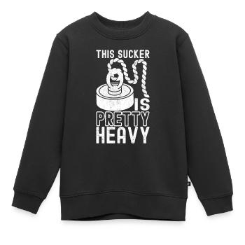 Magnet Fischer Magnet Fischen - Kinder Premium Organic Sweatshirt - Schwarz - Vorne - AI Model Kid Female (0cm)