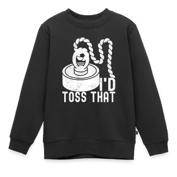 Magnet Fischer Magnet Fischen - Kinder Premium Organic Sweatshirt - Schwarz - Vorne - AI Model Kid Female (0cm)