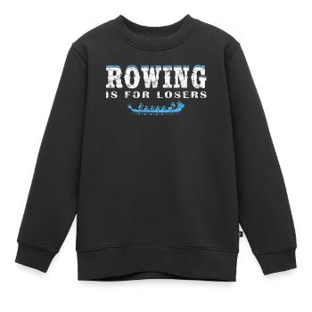 Festival de course de bateaux-dragons Bateau de dragon - Sweat Premium enfant bio - noir - Devant - AI Model Kid Female (0cm)