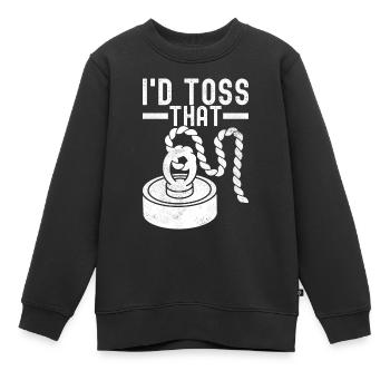 Magnet Fischer Magnet Fischen - Kinder Premium Organic Sweatshirt - Schwarz - Vorne - AI Model Kid Female (0cm)