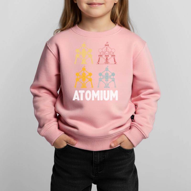 Atomium atomic nucleus from Brussels Physics Science Kids Premium Organic Sweatshirt
