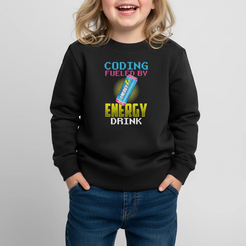 Programmieren Mit Energydrinks Coder Coding Code Kinder Premium Organic Sweatshirt