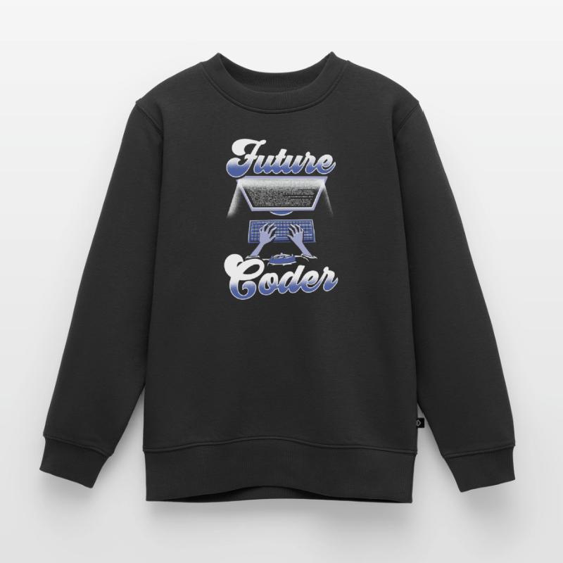 Zukünftiger Coder Code Programmierer Coding Kinder Premium Organic Sweatshirt