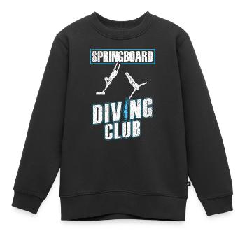 Diving Diving Club - Kids Premium Organic Sweatshirt - black - Front - AI Model Kid Female (0cm)