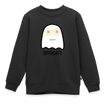 Fantôme - Sweat Premium enfant bio - noir - Devant - AI Model Kid Female (0cm)