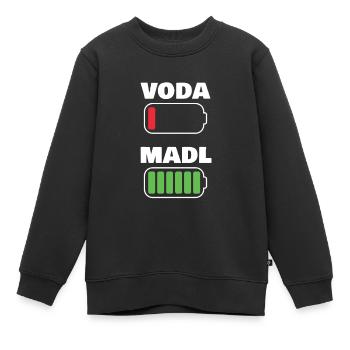 Voda Madl - Sweat Premium enfant bio - noir - Devant - AI Model Kid Female (0cm)