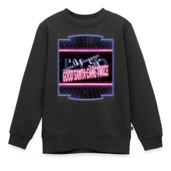 christmas vacation funny gym gift dork birthday - Kids Premium Organic Sweatshirt - black - Front - AI Model Kid Female (0cm)