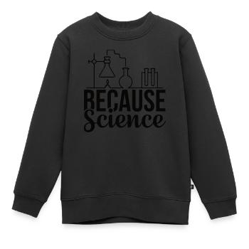 Chimie Chimiste Scientifique Bachelor Master - Sweat Premium enfant bio - noir - Devant - AI Model Kid Female (0cm)
