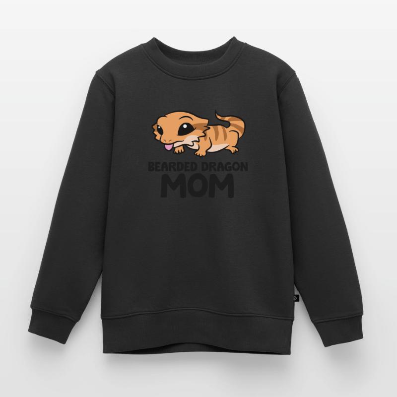 Bartagame Mama Eidechse Reptil Bartagame Mama Kinder Premium Organic Sweatshirt