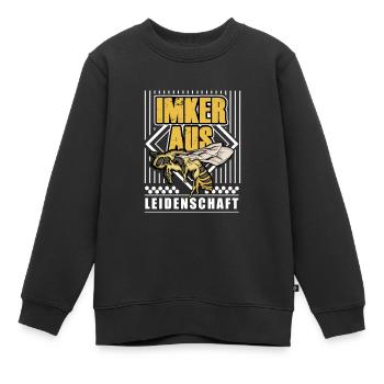 Imker Aus Leidenschaft - Kinder Premium Organic Sweatshirt - Schwarz - Vorne - AI Model Kid Female (0cm)