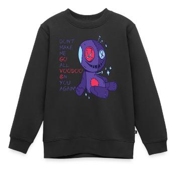 Vaudou à vous ! Sorcellerie effrayante d’Halloween - Sweat Premium enfant bio - noir - Devant - AI Model Kid Female (0cm)