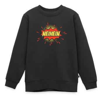 Schwarzer Humor Ironie - Kinder Premium Organic Sweatshirt - Schwarz - Vorne - AI Model Kid Female (0cm)