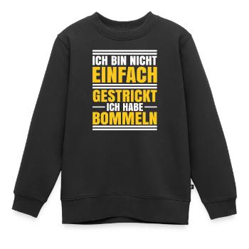 Schwarzer Humor Ironie - Kinder Premium Organic Sweatshirt - Schwarz - Vorne - AI Model Kid Female (0cm)