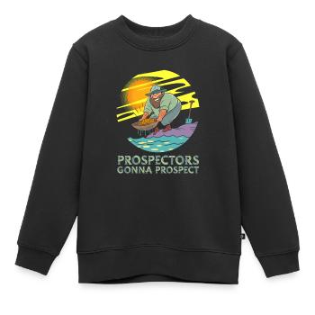 Schürfer Schürfen Schatz - Kinder Premium Organic Sweatshirt - Schwarz - Vorne - AI Model Kid Female (0cm)